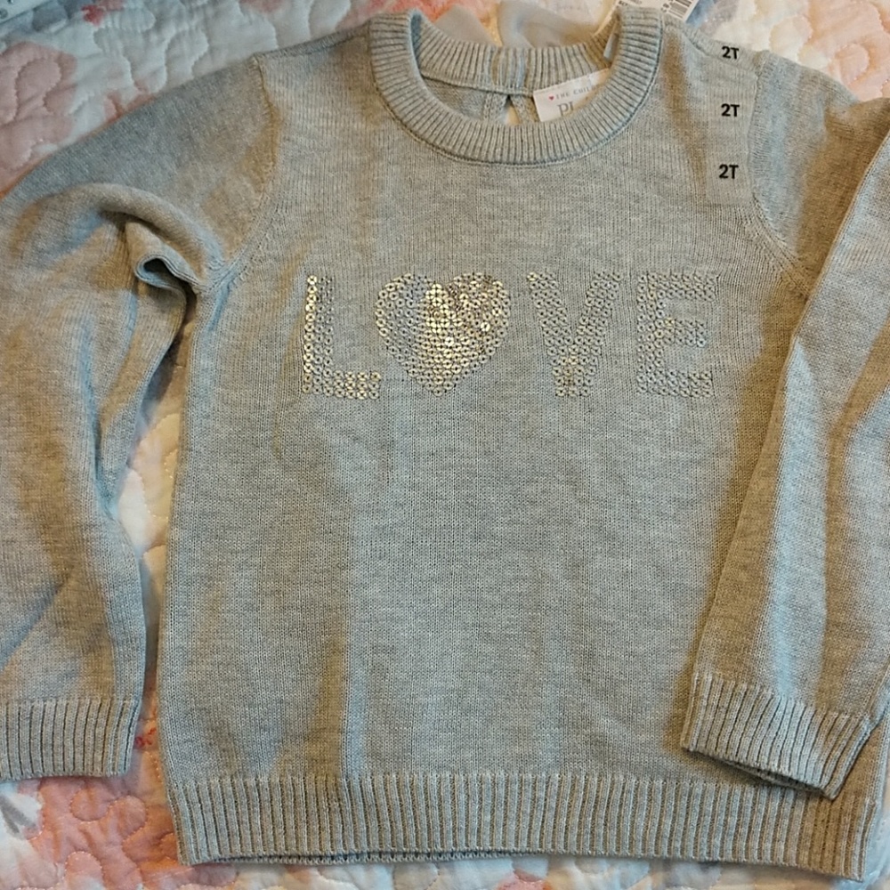 Nwt girls gray sweater